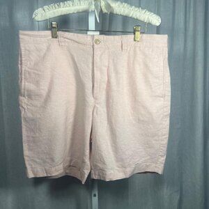 NWT J. Crew Factory Men's Linen 9" Shorts in Pale Pink - Size 34
